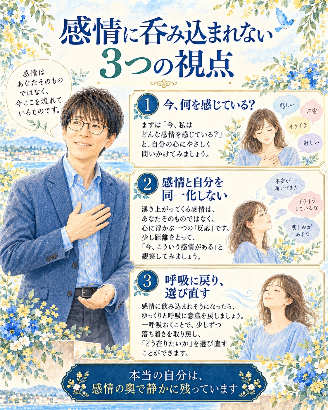感情に呑み込まれない3つの視点