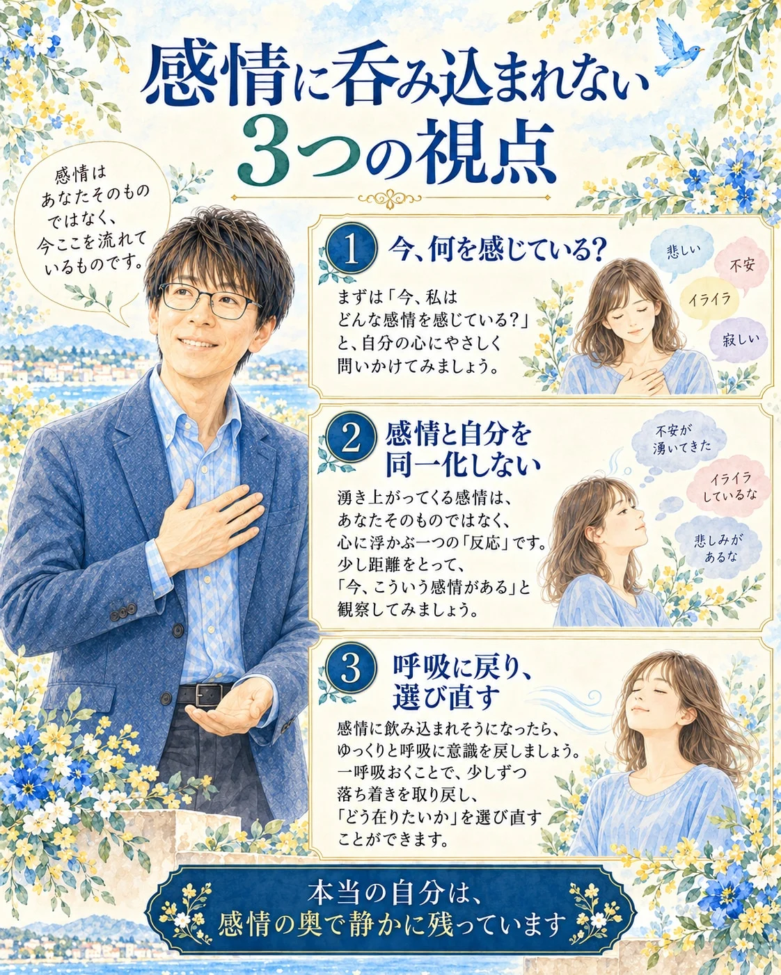 感情に呑み込まれない3つの視点