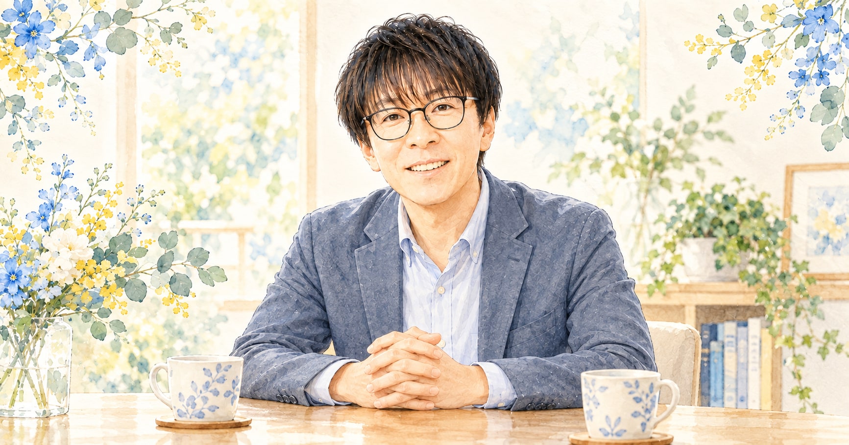 安心して話せる場所（ブルーグレー・文字なし）
