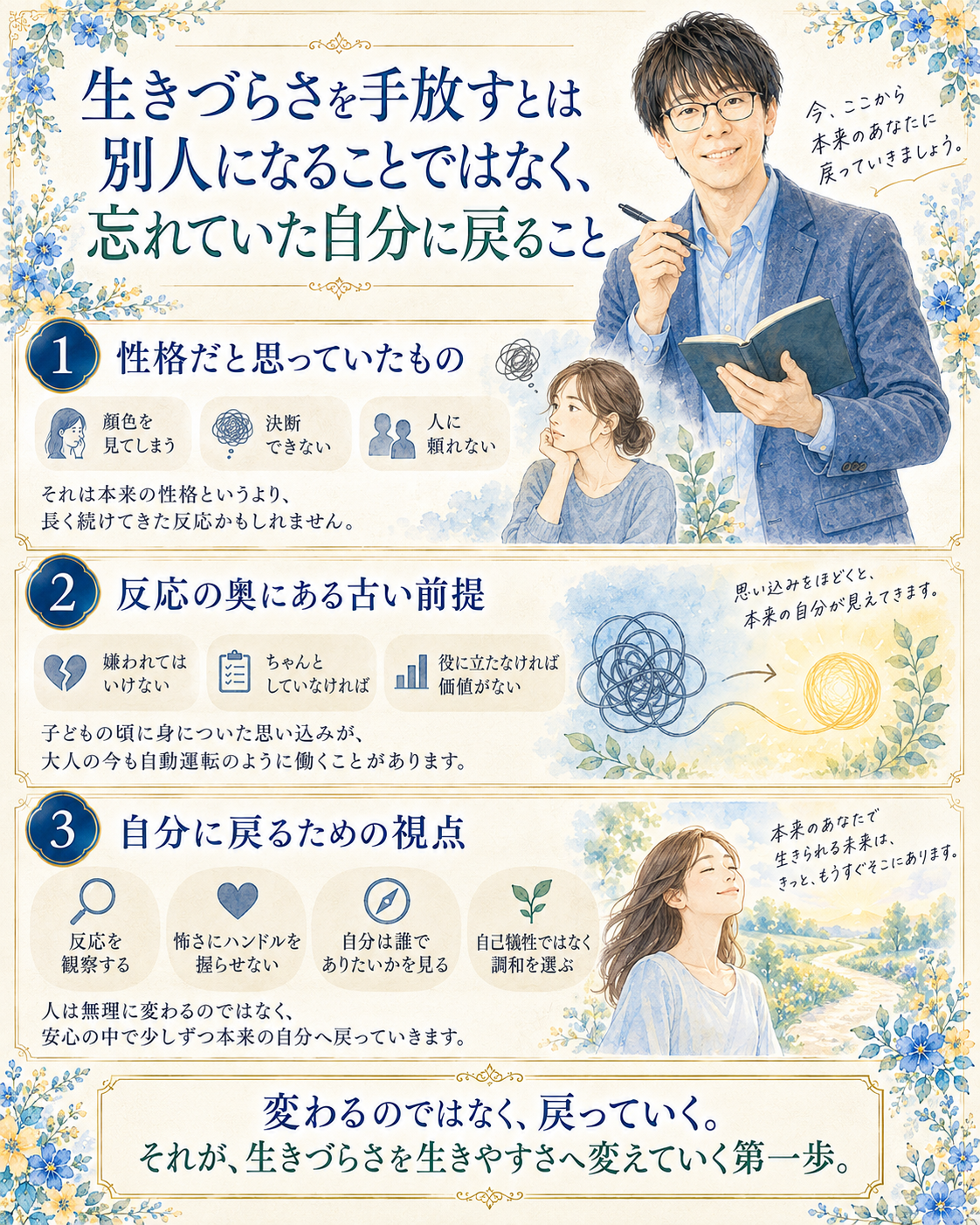 不安や恐れからの決断をしないこと。生きづらさを手放す心理カウンセラー松野正寿